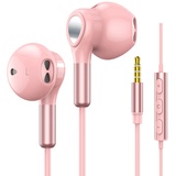 Kopfhörer mit Kabel, In Ear Kabel Kopfhörer Ohrhörer, in Ear Kopfhörer mit 3.5mm Klinke, Kabel Kopfhörer mit Mikrofon und Lautstärkeregler für iPhone, Samsung, Android, iPad, MP3,usw 3,5mm Audiogeräte