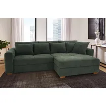 Jockenhöfer Eckcouch Polyester 2-Sitzer Grün