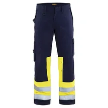 Blåkläder Blakläder Multinorm-Bundhose, marineblau / gelb, Konfektionsgröße 48