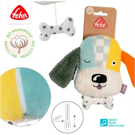 Fehn Mini-Spieluhr Hund NATUR
