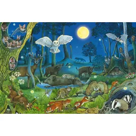 Schmidt Spiele Tiere nachts im Wald 100 Teile