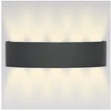 Grafner Wandleuchte (IP54) schwarz