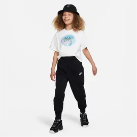 Nike Sportswear Club Fleece High-Waist Jogginghose Mädchen 010 black/black/white M 137-146 cm