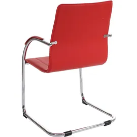 Mendler Esszimmerstuhl Samara Kunststoff rot 2er Set