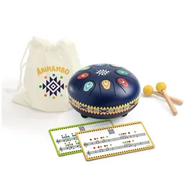 Djeco Kindertrommel Zungentrommel 8 Töne 1 blau