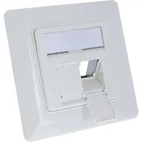 InLine InLine® Rahmenset für 2x RJ45 Bu/LSA, Keystone SNAP-In,