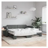vidaXL Tagesbett 90 x 200 cm Dunkelgrau