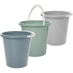3er Set Putzeimer 5 Liter Wassereimer 3 Farben