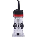 Elektrische Oberfräse - 800W Kantenfräse - 30000 U/min - 220V EU-Stecker - 2 cm Frästiefe - Für 6,35 mm Fräser - Schwarz Silber