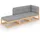 vidaXL Garten-Lounge-Set 3-tlg. braun 3076519