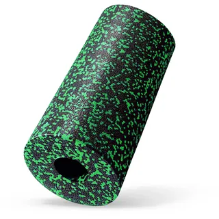 4FIZJO Faszienrolle Schaumstoff, Ø 14 cm, Länge 33 cm, Massageroller, Rückenrolle, Fitness-Rolle, leicht, hart, Foam Roller, Faszientraining, Massage Training, schwarz-grün