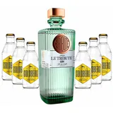 Gin Tonic Set - Le Tribute Gin 0,7l (43% Vol) + 6x Goldberg Tonic Water 200ml i