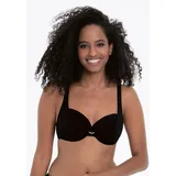 Rosa Faia Bügel-Bandeau-Bikini-Top Damen Schwarz 40 Cup C