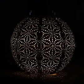 lumiz Lampion Kunststoff Ø20/H18 cm Solar LED kupferfarben