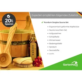 Harvia Polaris Large Massivsauna aus Fichte Saunakabine ca. 234x206x204 cm