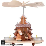 Christian Ulbricht Pyramide Weihnachtsmann auf Striezelmarkt natur 19,5 cm