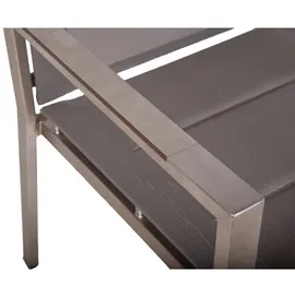 Garden Pleasure Stapelstuhl SIENNA 56 x 64 x 85 cm grau 2 St.