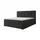 A&J MöbelLand Boxspringbett Dunkelgrau, Textil, H3, 160x200 cm, Schlafzimmer, Betten, Boxspringbetten