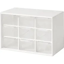 sollbry Mini-Aufbewahrungsschubladen 9-tlg. transparent
