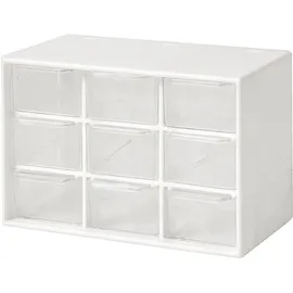 sollbry Mini-Aufbewahrungsschubladen 9-tlg. transparent