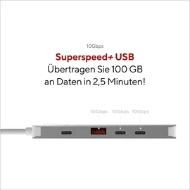 Linq 5in1 Pro USB-C Multiport Hub | Space Grey-White
