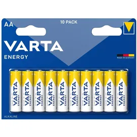 Varta 4106 Alkaline AA-Batterien, Blau, 10 Stück