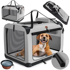 LOVPET LOVPET® Hundebox Hundetransportbox faltbar Inkl.Hundenapf Transporttasche Hundetasche Transportbox für Haustiere, Hunde und Katzen Haustiertransportbox
