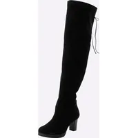 sheego Overknees Damen Schwarz 41