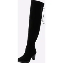 sheego Overknees Damen Schwarz 41