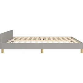 vidaXL Bettgestell 180 x 200 cm Hellgrau