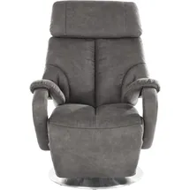 sit&more TV-Sessel Invito Kunstleder 80 x 111 x 80 cm Grau mit Motor und Aufstehhilfe