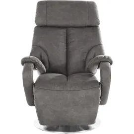 sit&more TV-Sessel Invito Kunstleder 80 x 111 x 80 cm Grau mit Motor und Aufstehhilfe