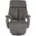 sit&more TV-Sessel Invito Kunstleder 80 x 111 x 80 cm Grau mit Motor und Aufstehhilfe