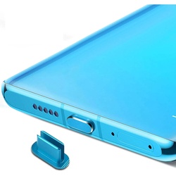 Cadorabo Staubschutzkappen USB C, Mobilgerät Ersatzteile, Blau