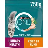 PURINA ONE BIFENSIS Urinary Health Katzenfutter trocken, reich an Huhn, 6er Pack (6 x 750g)