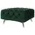 s-style möbel Polsterhocker Chesterfield 80 x 45 x 80 cm Grün Samt