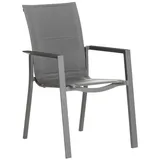 Dehner Palermo Stapelstuhl 56,5 x 67 x 91,5 cm grau