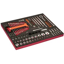 BAHCO Werkzeugeinlage Schaumstoff 93-tlg. rot