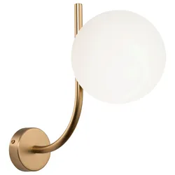 Wandleuchte Rendez-Vous Messingfarben max. 40 Watt Wandlampe