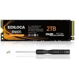 Ediloca EN605 2TB M.2 SSD, NVMe1.3 PCIe Gen3 x4 SSD 3D NAND TLC Interne Festplatte, M.2 2280 - Lese-/Schreibgeschwindigkeit bis zu 2150/1300 MB/s - Interne SSD Kompatibel mit Laptop & PC Desktop