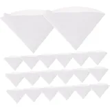 SOLUSTRE 100st Kaffeefilterpapier Papierfilter -kaffeefilter Espressofilter Aus Papier Speisekammer Kaffee Tropfen Kaffeefilter 4 Papier Einwegkaffee Weiß Glas Tropfer