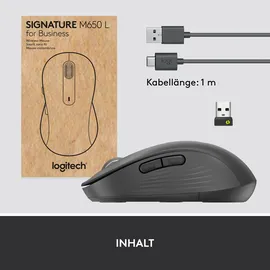 Logitech Signature M650 for Business Gr. L rechts Grafit