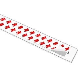 conecto Kabelkanal aus Kunststoff zum Kleben oder Schrauben inkl. 3M Klebeband, 50 cm, weiß