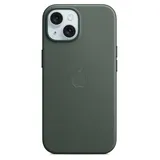 Apple iPhone 15 Plus Feingewebe Case mit MagSafe immergrün