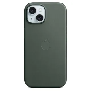 Apple iPhone 15 Plus Feingewebe Case mit MagSafe immergrün