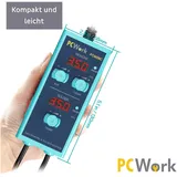PCWork PCW09C Lötstation Heißluftstation 2in1, 900M Lötspitzen, LED Display, Sleep Funktion, 650W