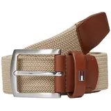 Tommy Hilfiger Flechtgürtel »DENTON ELASTIC 3.5«, Flexibel größenverstellbar, elastisch, Metalllogo