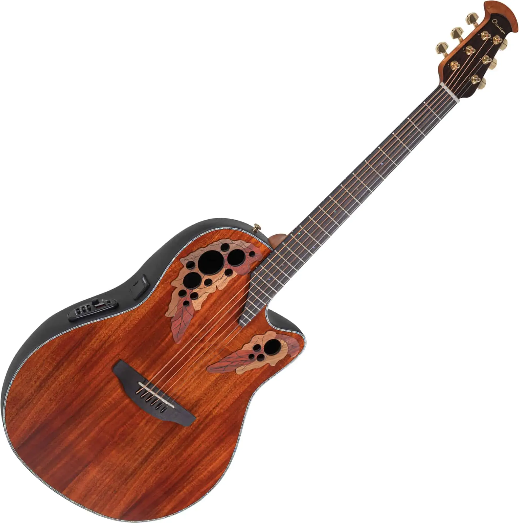 Ovation Celebrity Elite Plus CE44P Mid Cutaway Figured Koa