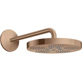 Hansgrohe Axor One 280 1jet mit Brausearm brushed red gold