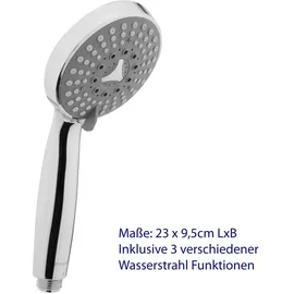 Fala Handbrause, Duschbrause 100mm3 Funktionen